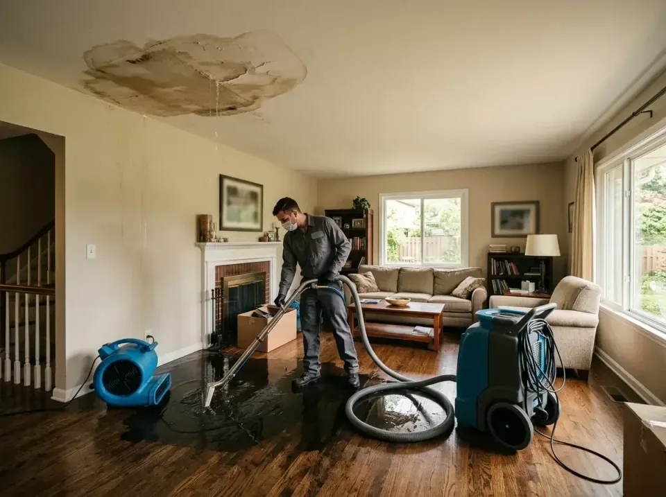 attic-pipe-burst-ceiling-drip-008 — frequently asked questions, Water Damage Restoration & Carpet Care in Flat Rock, MI